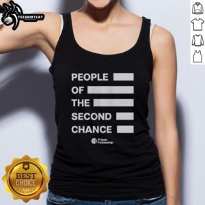 Premium People of the Second Chance tank top featuring a stylish design, perfect for casual wear and spreading positivity.