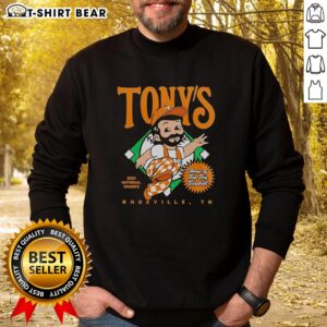 Alt Text: Original Tony's Tennessee Volunteers 2026 National Champions sweatshirt featuring Big Boy Baseball design.