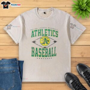 Hot Oakland Athletics Major League Baseball Cooperstown Diamond Washed T-Shirt in vibrant green, perfect for fans.