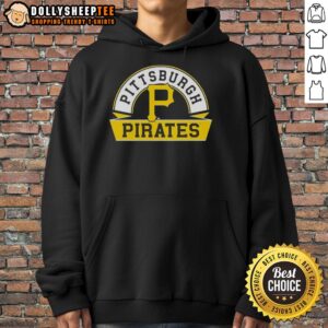 Alt Text: Good Pittsburgh Pirates Phase Banner Arch Hoodie showcasing team colors and logo, perfect for fans and cold weather.