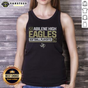 Awesome Abilene High Softball Eagles Playoffs 2026 tank top featuring team colors and logo, perfect for fans.