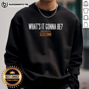 Nice Tony Martin's Sizzletown sweatshirt featuring vibrant design and cozy fit, perfect for fans of the show.