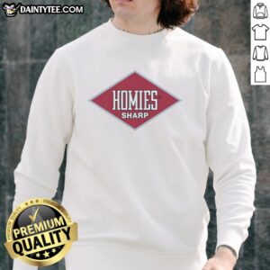 Original Homies Sharp Logo Sweatshirt featuring a bold graphic design, perfect for casual and streetwear styles.