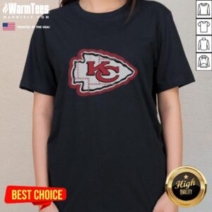 Good Kansas City Chiefs Rivet Logo Ladies Tee featuring vibrant team colors and stylish design for female fans.