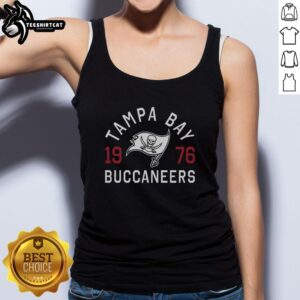 Official Tampa Bay Buccaneers Heritage Print Tank Top featuring team logo and vibrant colors for fans and collectors.