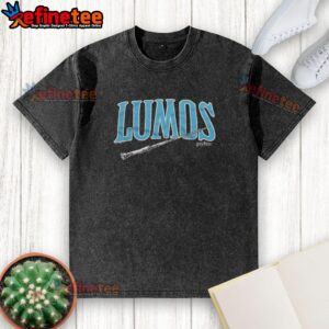 Pretty Lumos Harry Potter washed t-shirt featuring a vibrant design of the iconic Lumos spell in a casual style.