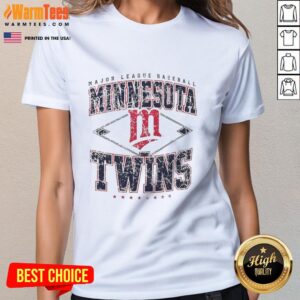 Alt Text: Awesome Minnesota Twins Major League Baseball Cooperstown Diamond Ladies Tee featuring vibrant team graphics.