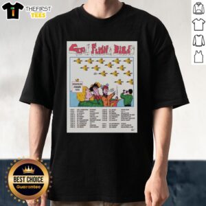 Top Good Flying Birds Summer EU UK Tour 2026 poster design featured on a stylish t-shirt for fans of music and wildlife.