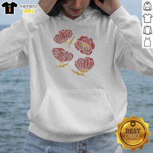 Nice Red Poppy Floral Fck T-Shirt - Image 2