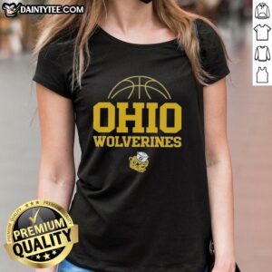 Awesome Ohio Wolverines Ladies Tee featuring vibrant design and comfortable fit, perfect for fans supporting their team.