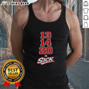 Original 13 14 20 sick tank top featuring a trendy design perfect for casual summer outfits.