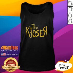 Good The Kloser logo tank top featuring a stylish design, perfect for casual summer wear and trendy outfits.