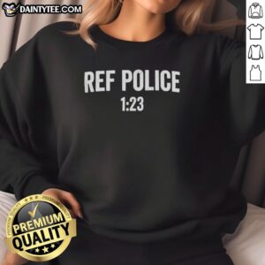Top Ref Police 123 Pro Wrestling Nation sweatshirt featuring bold graphics and a comfortable design for wrestling fans.