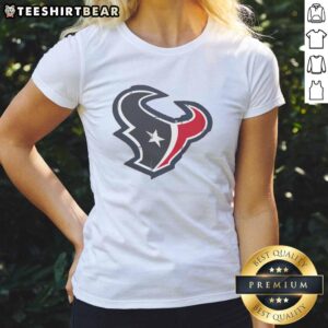Original Houston Texans Rivet Logo Ladies Tee featuring team colors and stylish design for female fans.