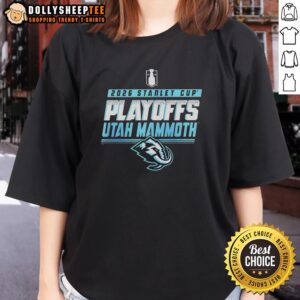 Good Utah Mammoth NHL 2026 Stanley Cup Playoffs Ladies Tee featuring team logo and stylish design for fans.