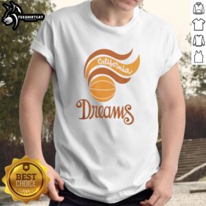 Nice California Dreams Basketball T-Shirt featuring a vibrant design, perfect for basketball fans and casual wear.