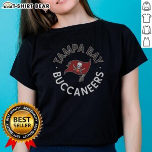 Awesome Tampa Bay Buccaneers Circle Ladies Tee featuring team logo and stylish design for female fans.