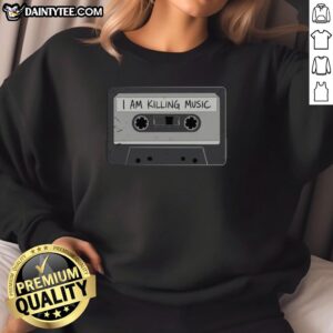 Good I Am Killing Music sweatshirt featuring a bold graphic design, perfect for music lovers and trendy streetwear enthusiasts.