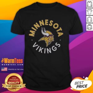 Nice Minnesota Vikings Circle T-Shirt featuring team colors and logo, perfect for fans supporting their favorite NFL team.