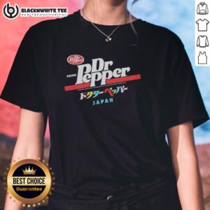 Official Dr Pepper Japan ladies tee featuring a vibrant design and comfortable fit, perfect for fans of the iconic drink.