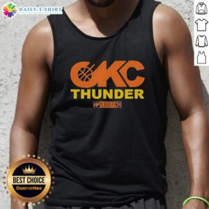 Good Oklahoma City Thunder Basketball NBA Playoffs 2024 tank top featuring team logo and vibrant design.