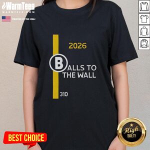 Hot Boston Red Sox Balls to the Wall 2026 Ladies Tee featuring vibrant team colors and stylish design for fans.