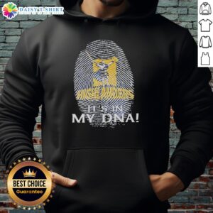 Pretty Highlanders Rugby Club 2026 hoodie featuring 'It's In My DNA' fingerprint design, perfect for fans and supporters.
