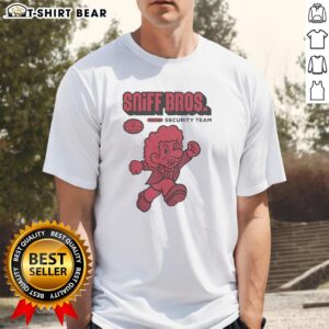 Official Sniff Brothers Security Team T-Shirt featuring bold graphics and a comfortable fit, perfect for security professionals.
