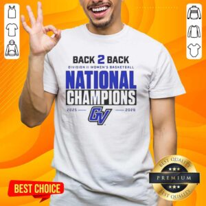 Pretty GVSU Women's Basketball Back 2 Back National Champions 2026 T-Shirt displaying team pride and championship spirit.