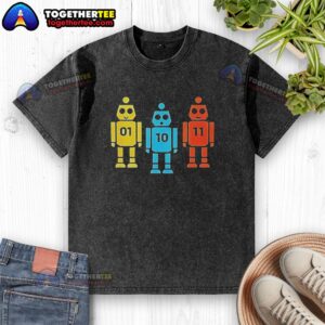 Awesome Christian Hubicki Robot Washed T-Shirt featuring a unique design and durable fabric for casual wear.