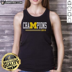 Hot Michigan Wolverines Champion Tour Tank Top for Mar-Apr 2026, showcasing vibrant team colors and logo.