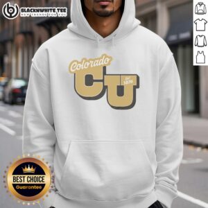 Nice Colorado Est 1876 Old Gold Hoodie showcasing vintage style and local pride in a warm, comfortable design.
