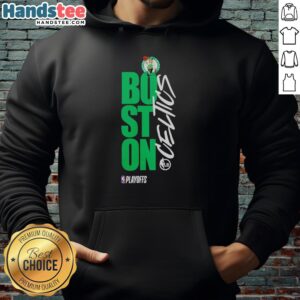 Stylish Boston Celtics playoff hoodie for NBA 2026, featuring team colors and logo, perfect for fans and game day.