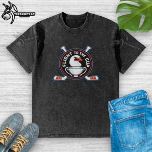 Alt Text: Good San Diego Gulls Flight To The Cup washed t-shirt featuring team logo and vibrant colors for fans.