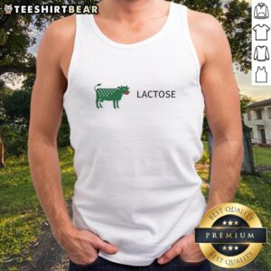 Good Lactose Cow logo tank top featuring a playful cow design, perfect for dairy lovers and casual wear.