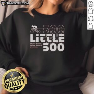 Nice IU Student Foundation Little 500 retro sweatshirt featuring vibrant colors and classic college design.