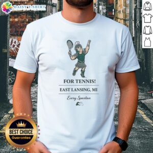 Good Michigan State Spartans tennis T-shirt featuring vibrant graphics, perfect for fans in East Lansing, MI.