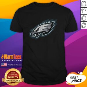 Alt Text: Good Philadelphia Eagles Rivet Logo T-Shirt featuring bold team colors and a stylish design for fans.