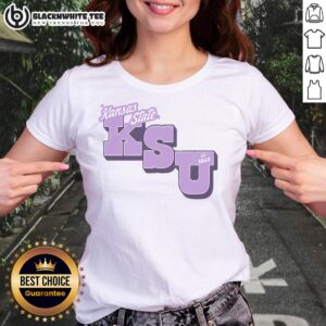 Top KSU EST 1863 Lavender Tee for ladies, featuring a stylish design perfect for casual wear and school spirit.