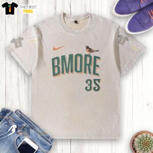 Pretty Baltimore Orioles Bmore 35 washed t-shirt featuring a stylish design perfect for fans of the MLB team.