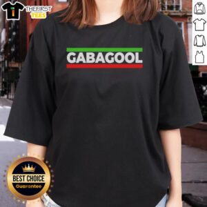 Retro ladies tee featuring Italian slang 'Gabagool' with Italy flag design, perfect for fans of capicola and Italian culture.