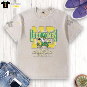 Nice Luke Combs exclusive Notre Dame washed t-shirt featuring vintage design and soft fabric, perfect for fans.