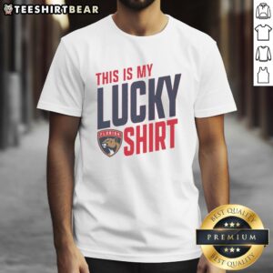 Hot Florida Panthers This Is My Lucky T-Shirt featuring team colors and logo, perfect for game day or casual wear.