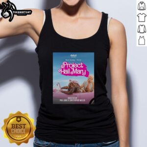 Ryan Gosling in an 'Awesome Project Hail Mary' Barbie movie mashup, wearing a Rocky-themed tank top.