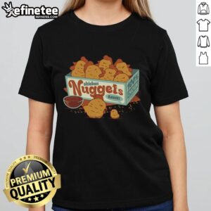 Official Chicken Nuggets Bawk Tee featuring 100 Chicken Ladies design, perfect for chicken lovers and nugget enthusiasts.