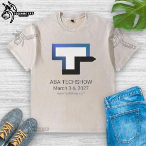 Good Techshow 2027 washed t-shirt featuring 'You Know Where To Find Us' slogan, perfect for tech enthusiasts.
