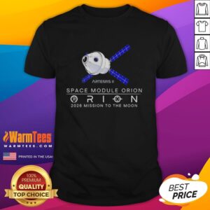 Awesome Artemis II Space Module Orion 2026 Mission To The Moon T-Shirt featuring a bold design of the lunar mission.