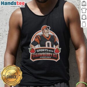 Alt Text: Official football with strawberry ice tank top design, perfect for summer sports and stylish casual wear.