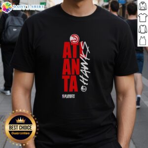 Nice Atlanta Hawks Playoff NBA 2026 T-Shirt featuring bold team graphics in vibrant colors, perfect for fans.