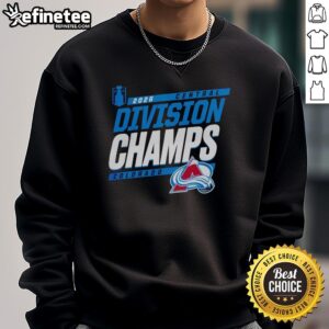 Pretty Colorado Avalanche 2026 Division Champs sweatshirt in vibrant colors, celebrating the team's victory.